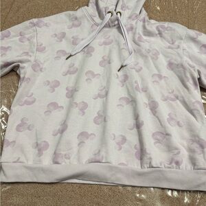 Disney Women's Light violet hoodie sweatshirt with Mickey ears